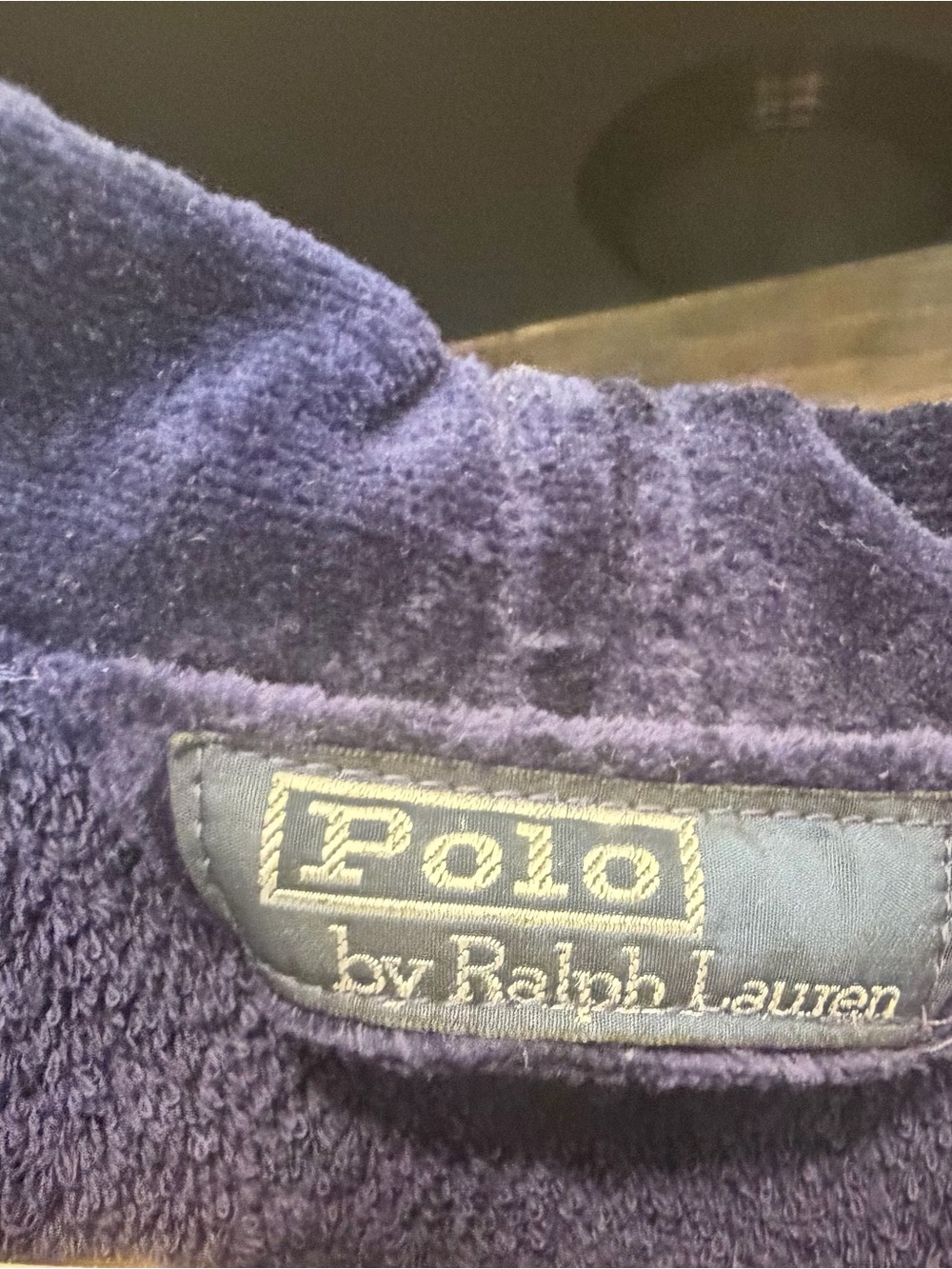 Polo Ralph Lauren Men’s Robe — Dark Blue 100% Cotton
